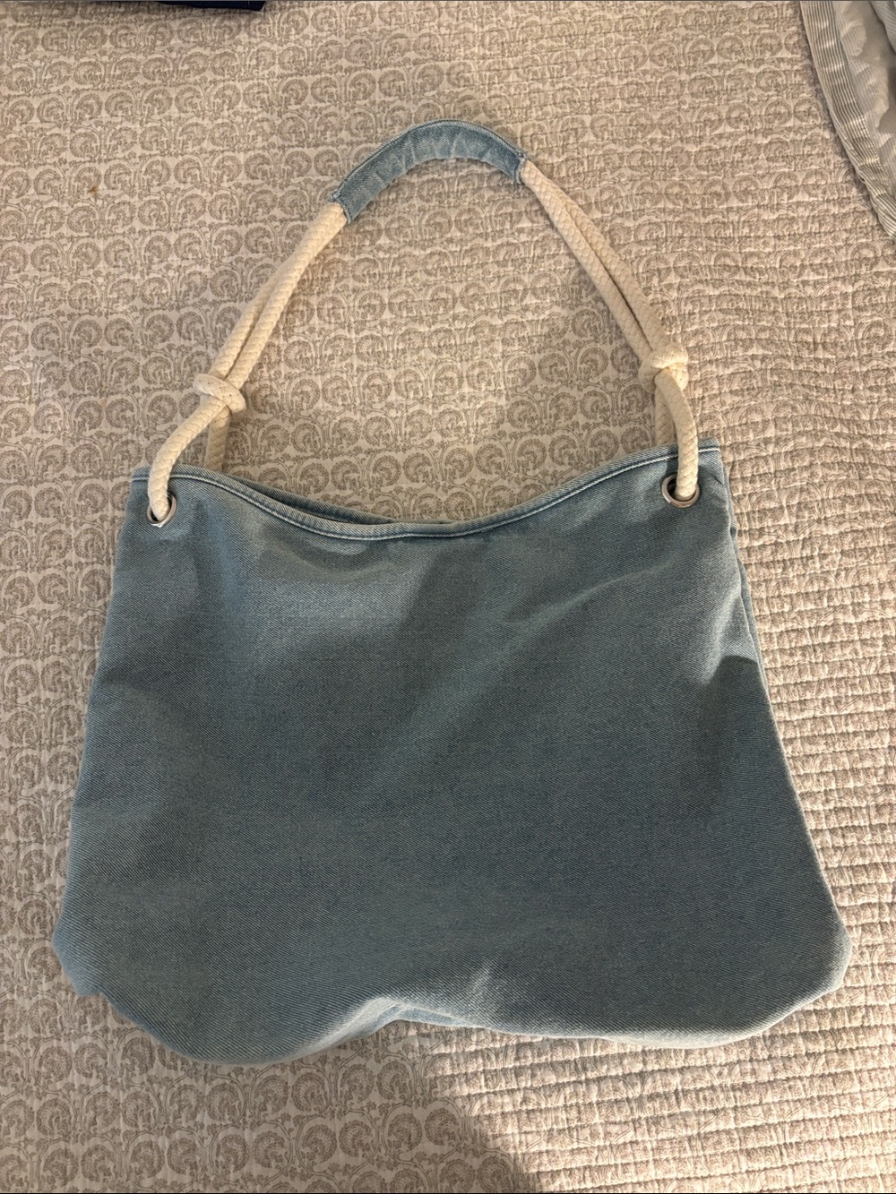 Denim Rope-Handle Women’s Tote